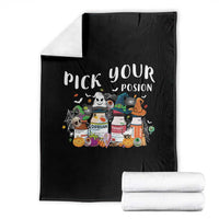 Halloween Nurse Throw Blanket Pick Your Poison Pharmacy Witches - Wonder Print Shop