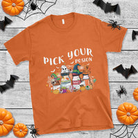 Halloween Nurse T Shirt Pick Your Poison Pharmacy Witches - Wonder Print Shop
