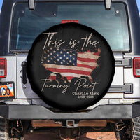 This Is The Turning Point Spare Tire Cover Patriotic American Map Vintage USA Flag - Wonder Print Shop