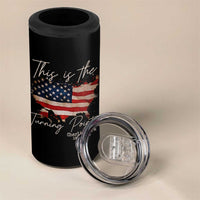 This Is The Turning Point 4 in 1 Can Cooler Tumbler Patriotic American Map Vintage USA Flag - Wonder Print Shop