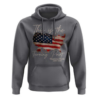This Is The Turning Point Hoodie Patriotic American Map Vintage USA Flag - Wonder Print Shop