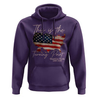 This Is The Turning Point Hoodie Patriotic American Map Vintage USA Flag - Wonder Print Shop