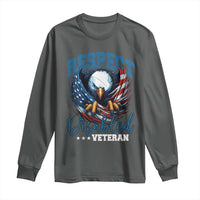 Respect Disabled Veteran Long Sleeve Shirt Military Soldier American Flag Bald Eagle - Wonder Print Shop