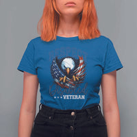 Respect Disabled Veteran T Shirt For Women Military Soldier American Flag Bald Eagle - Wonder Print Shop