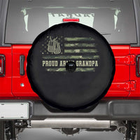 Proud Army Grandpa Spare Tire Cover Vintage Camo American Flag Veteran - Wonder Print Shop