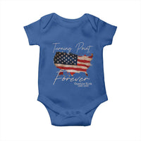Turning Point Forever Baby Onesie Patriotic American Map Vintage USA Flag - Wonder Print Shop