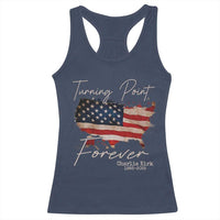 Turning Point Forever Racerback Tank Top Patriotic American Map Vintage USA Flag - Wonder Print Shop