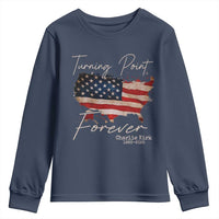 Turning Point Forever Youth Sweatshirt Patriotic American Map Vintage USA Flag - Wonder Print Shop