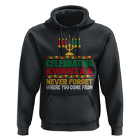 Celebrating Kwanzaa Never Forget Where You Come From Kinara Candle Hoodie