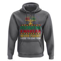 Celebrating Kwanzaa Never Forget Where You Come From Kinara Candle Hoodie