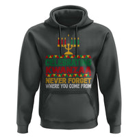 Celebrating Kwanzaa Never Forget Where You Come From Kinara Candle Hoodie