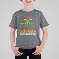 Celebrating Kwanzaa Never Forget Where You Come From Kinara Candle T Shirt For Kid - Wonder Print Shop