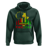 Happy Kwanzaa Hoodie Black Holiday African American Christmas Kinara Candle