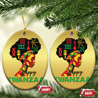 Happy Kwanzaa Christmas Ornament Nguzo Saba Symbols The 7 Principles Of Kwanzaa - Wonder Print Shop