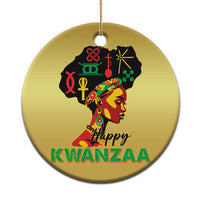 Happy Kwanzaa Christmas Ornament Nguzo Saba Symbols The 7 Principles Of Kwanzaa - Wonder Print Shop