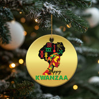 Happy Kwanzaa Christmas Ornament Nguzo Saba Symbols The 7 Principles Of Kwanzaa - Wonder Print Shop