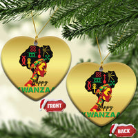 Happy Kwanzaa Christmas Ornament Nguzo Saba Symbols The 7 Principles Of Kwanzaa - Wonder Print Shop