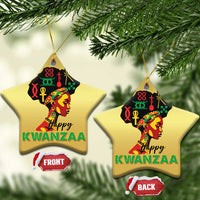 Happy Kwanzaa Christmas Ornament Nguzo Saba Symbols The 7 Principles Of Kwanzaa - Wonder Print Shop