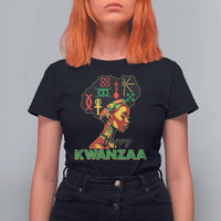 Happy Kwanzaa T Shirt For Women Nguzo Saba Symbols The 7 Principles Of Kwanzaa - Wonder Print Shop