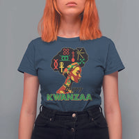 Happy Kwanzaa T Shirt For Women Nguzo Saba Symbols The 7 Principles Of Kwanzaa - Wonder Print Shop