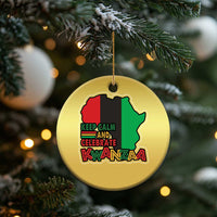 Keep Calm And Celebrate Kwanzaa Christmas Ornament Black Holiday African American Xmas - Wonder Print Shop