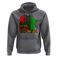 Keep Calm And Celebrate Kwanzaa Hoodie Black Holiday African American Christmas