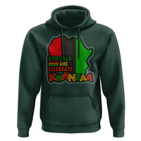 Keep Calm And Celebrate Kwanzaa Hoodie Black Holiday African American Christmas