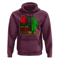 Keep Calm And Celebrate Kwanzaa Hoodie Black Holiday African American Christmas