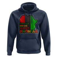 Keep Calm And Celebrate Kwanzaa Hoodie Black Holiday African American Christmas