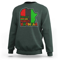 Keep Calm And Celebrate Kwanzaa Sweatshirt Black Holiday African American Christmas - Wonder Print Shop