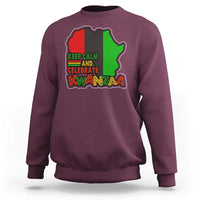 Keep Calm And Celebrate Kwanzaa Sweatshirt Black Holiday African American Christmas - Wonder Print Shop