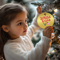 Funny Xmas Pickleball Christmas Ornament Jingle Balls Reindeer Santa Hat Ball - Wonder Print Shop