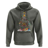 Funny Native American Christmas Tree Medicine Wheel Hoodie