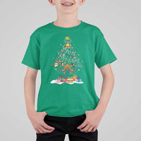 Funny Native American Christmas Tree Medicine Wheel T Shirt For Kid - Wonder Print Shop