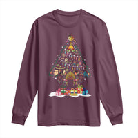Funny Native American Christmas Tree Medicine Wheel Long Sleeve Shirt