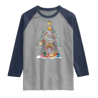 Funny Native American Christmas Tree Medicine Wheel Raglan Shirt - Wonder Print Shop