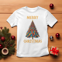 Funny Native American Eagle Feather Christmas Tree T Shirt - Wonder Print Shop