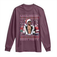 Funny A White Christmas Diddy Party Dirty Santa Long Sleeve Shirt