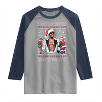 Funny A White Christmas Diddy Party Dirty Santa Raglan Shirt - Wonder Print Shop