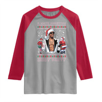 Funny A White Christmas Diddy Party Dirty Santa Raglan Shirt - Wonder Print Shop