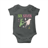 Funny Six Seven Witch Pink And Green Broomstick Magic Wand Baby Onesie - Wonder Print Shop