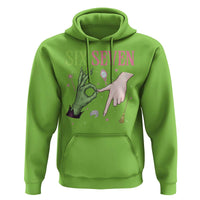 Funny Six Seven Witch Pink And Green Broomstick Magic Wand Hoodie - Wonder Print Shop