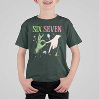 Funny Six Seven Witch Pink And Green Broomstick Magic Wand T Shirt For Kid - Wonder Print Shop