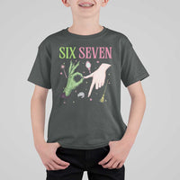 Funny Six Seven Witch Pink And Green Broomstick Magic Wand T Shirt For Kid - Wonder Print Shop
