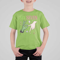 Funny Six Seven Witch Pink And Green Broomstick Magic Wand T Shirt For Kid - Wonder Print Shop