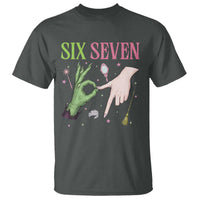 Funny Six Seven Witch Pink And Green Broomstick Magic Wand T Shirt - Wonder Print Shop