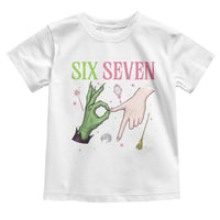 Funny Six Seven Witch Pink And Green Broomstick Magic Wand Toddler T Shirt - Wonder Print Shop