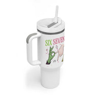 Funny Six Seven Witch Pink And Green Broomstick Magic Wand Tumbler With Handle - Wonder Print Shop