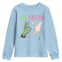 Funny Six Seven Witch Pink And Green Broomstick Magic Wand Youth Sweatshirt - Wonder Print Shop