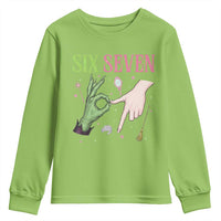 Funny Six Seven Witch Pink And Green Broomstick Magic Wand Youth Sweatshirt - Wonder Print Shop
